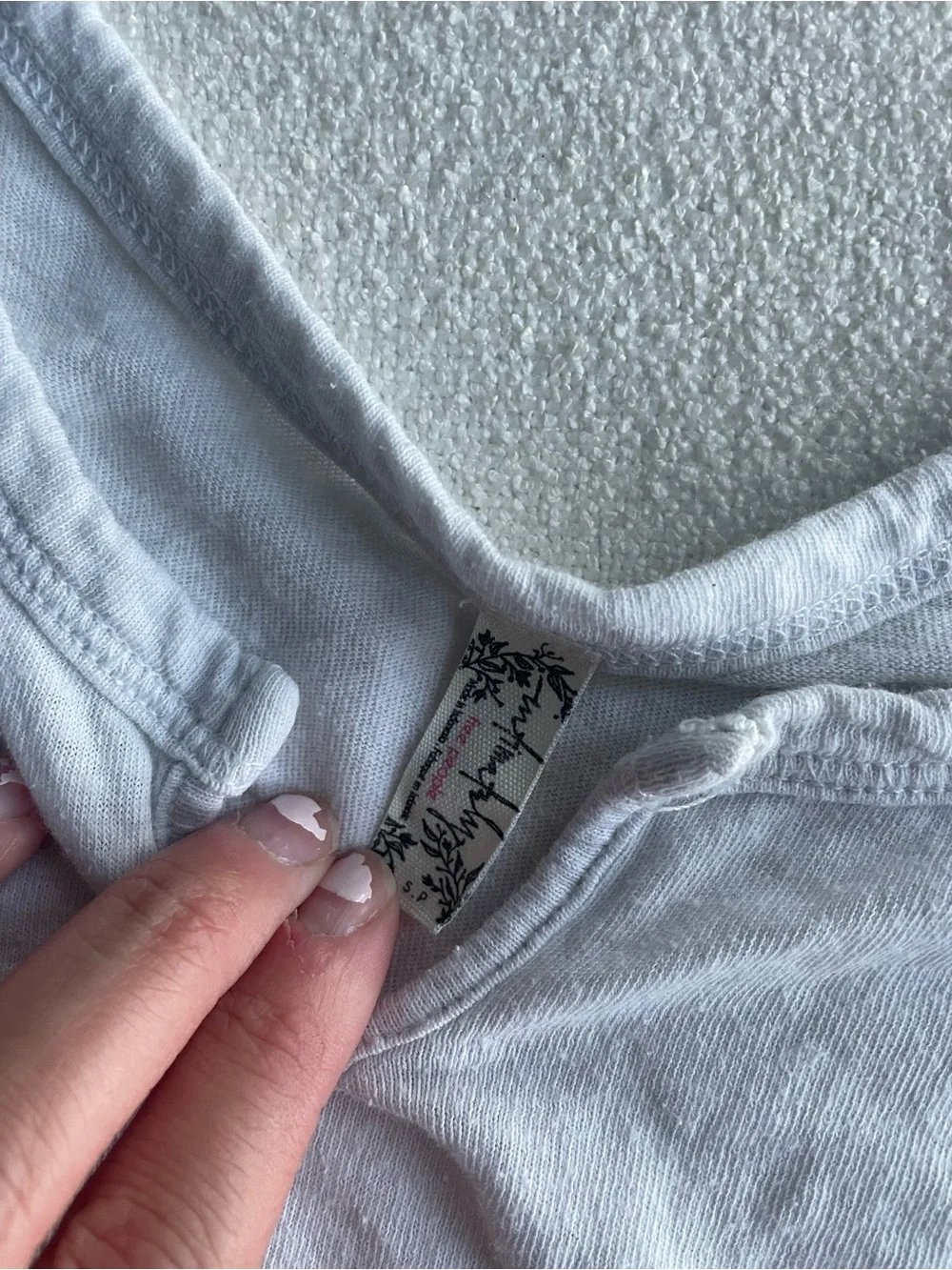 Free People White Scoop Neck Tank